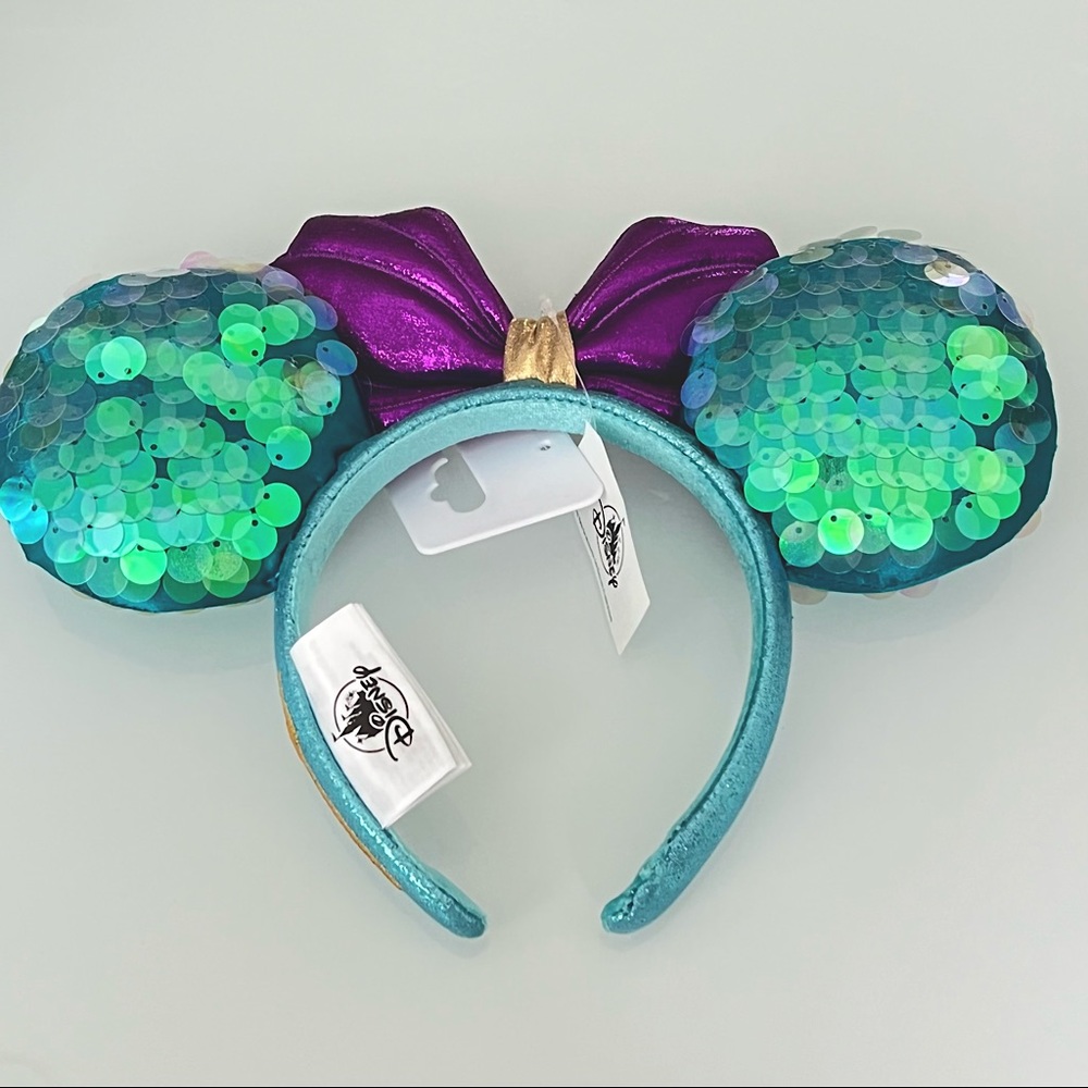 🧜‍♀️ Disney The Little Mermaid inspired Stunning Sequin Minnie Ears